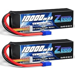 Zeee 4S Lipo Battery 10000mAh 14.8V 120C with EC5