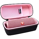 LTGEM EVA Travel Strorage Hard Case Compatible with JBL FLIP 7/6/5/GRIP Waterproof Portable Speaker - Pink