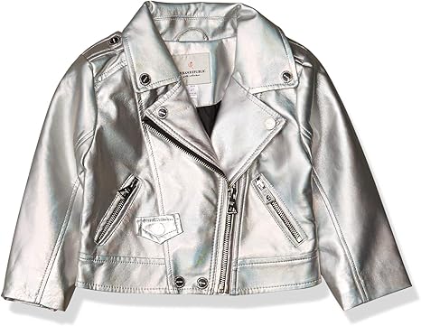 black leather jacket for baby girl