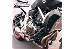 SHOGUN MOTORSPORTS Shogun USA Made Yam MT-07 MT07 2018 2019 2020 2021 2022 2023 2024 2025 XSR700 2018 2019 2020 2021 2022 2023 2024 2025 FZ-07 FZ07 2015 2016 2017 Black No Cut Frame Sliders Fits ABS & NON ABS - 750-6419