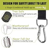 Todoxi Hammock Straps Set of 2 Hanging Kit 550LB each 1100LB folded view 3