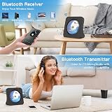 KOVCDVI CD Player with Bluetooth 5.0, USB, FM Radio, Dual Speakers view 4