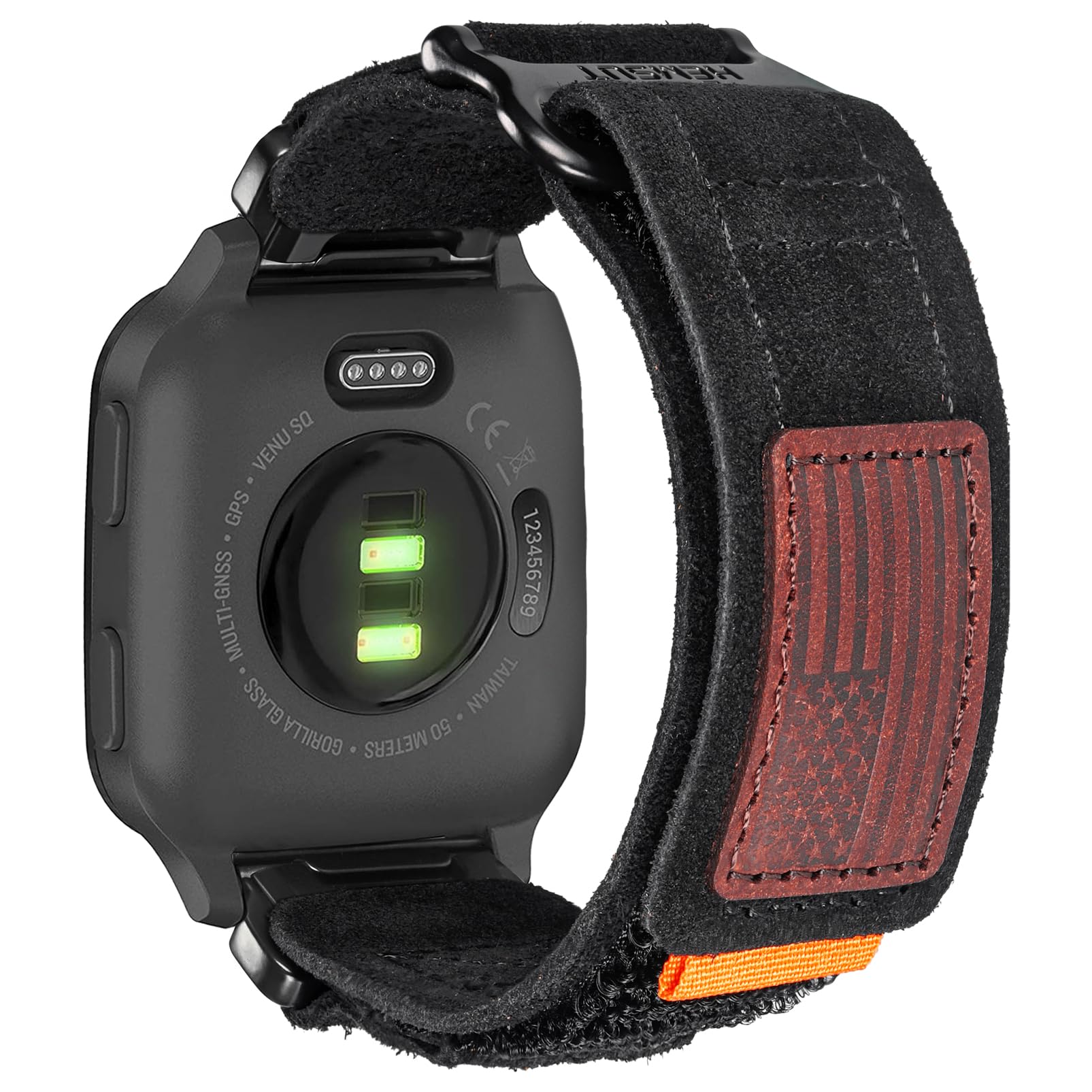 Hoop and Loop Wide Watch Band Compatible With Garmin Venu 4 (45mm)/Venu 3 /Venu 2/Venu/Venu 2 Plus/Venu Sq/Venu Sq 2/ Venu Sq Music (NOT Venu 2S/3S/X1)
