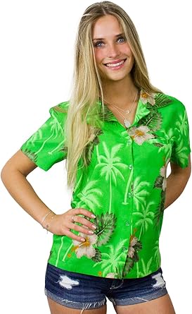 blusa hawaiana para mujer