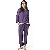 DAVID ARCHY Fleece Pajamas for Women Warm Fuzzy Winter Cozy Soft Comfy Long Sleeve 2 Peices Pj Sets Sleepwear Loungewear