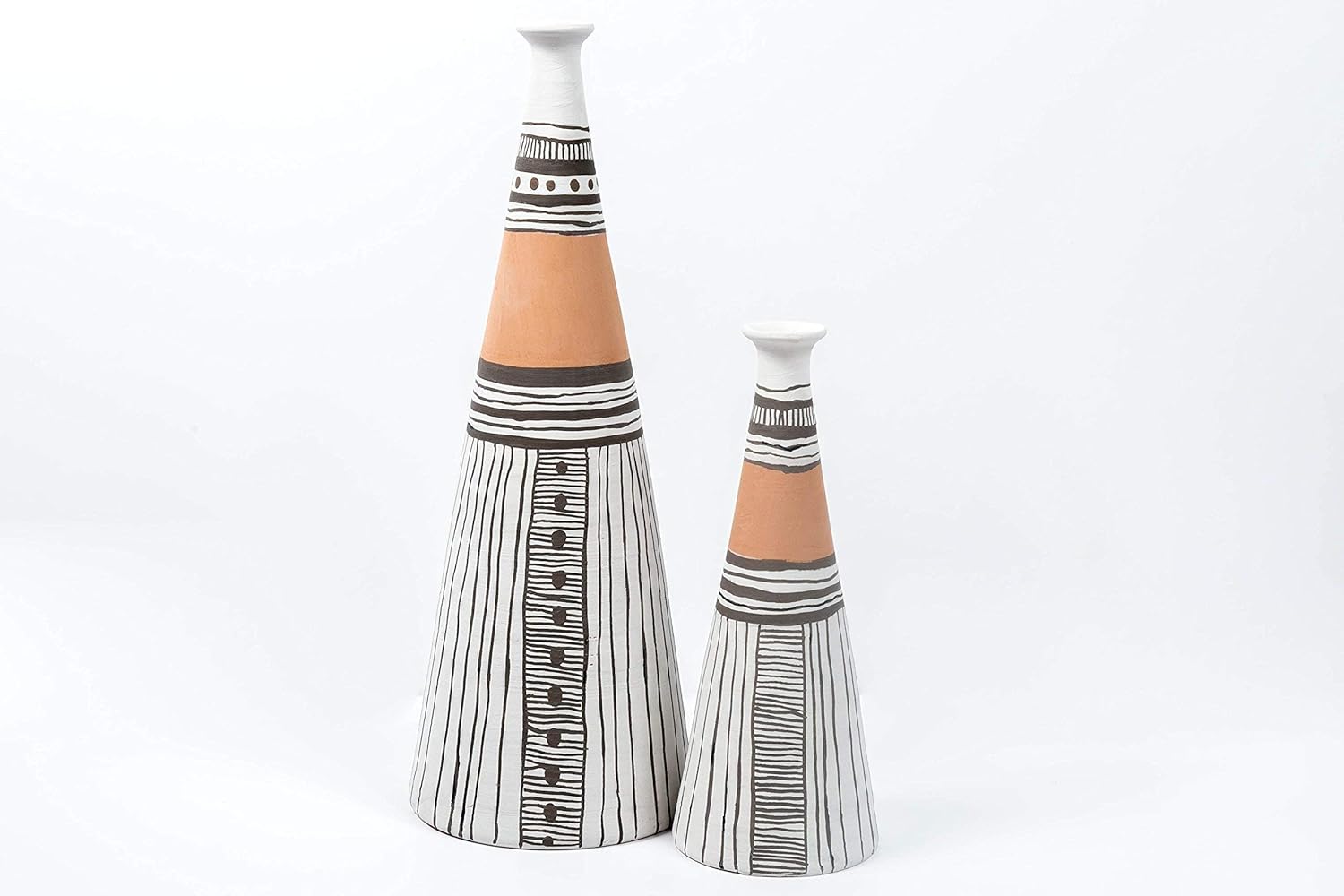 Amazon Com Vases Made Of Clay Lead Free Glaze Handmade