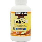 KIRKLAND Signature Fish Oil 1000 mg., 400 Softgels (3 Pack)