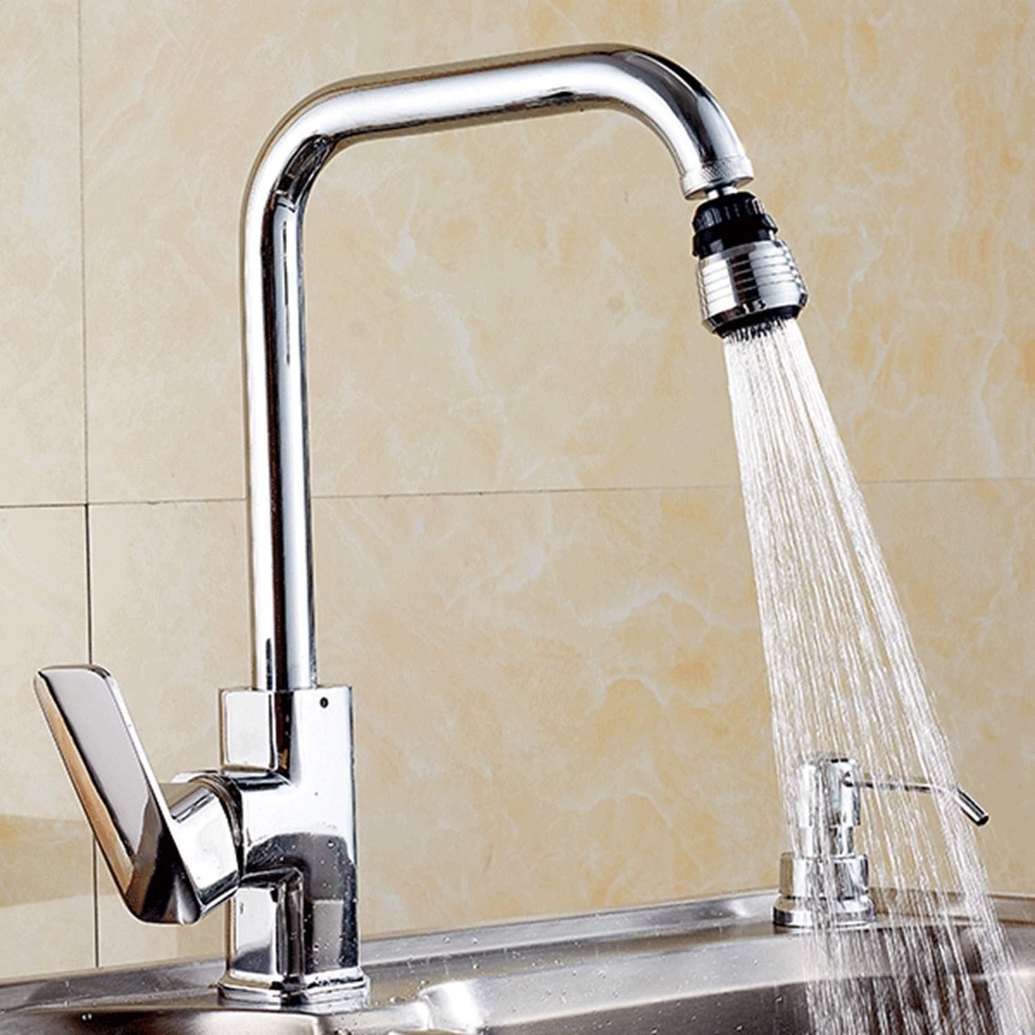 Victorig New Home Kitchen Badezimmer Nützliche Wasserhahn Bubbler Saving Water Spill 360 ° Wasserauslauf Filter Wasserhähne mit Hebel