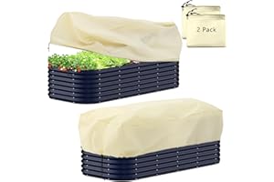 ATAOSGR Plant Covers Freeze Protection, Winter Frost Blanket for Flower Pot Plants, for Outdoor Plants Fruit Tree Potted with Drawstrings Latches55x27.5x17.7INCH 2 Pcs