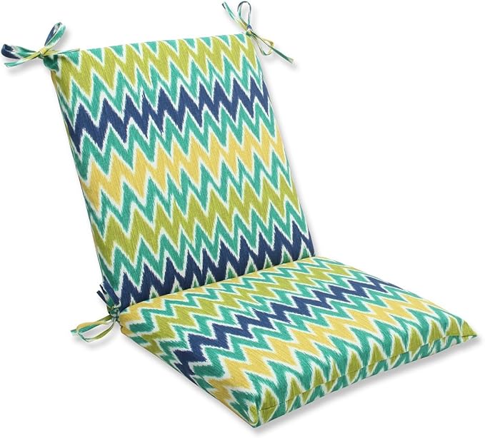 36.5" Offuscata Chevron Blue, Green & White Striped