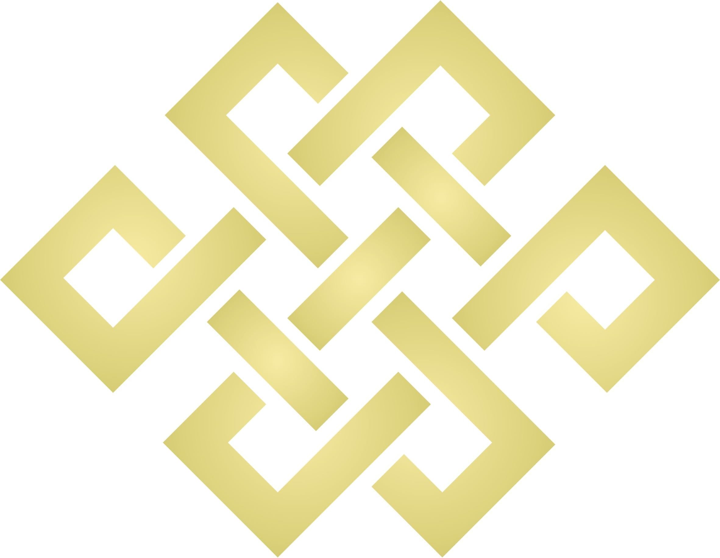 Endless Knot Stencil - 12 x 12cm (M) - Reusable Celtic Tibetan Chinese Eternal Eternity Knot Wall Stencil Template.