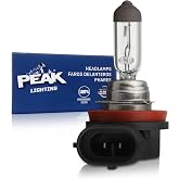 PEAK H8 OE Standard Halogen Replacement Headlight Bulb | Pack of 1, 35W, 13.2V, 1,510 Lumens, 320 Hour Life, DOT Approved, OE Replacement