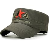 Lot De 2 Casquettes Baseball Style Militaire Cadet – Coton Respirant, Visière Plate, Taille Réglable – Look Vintage Unisexe