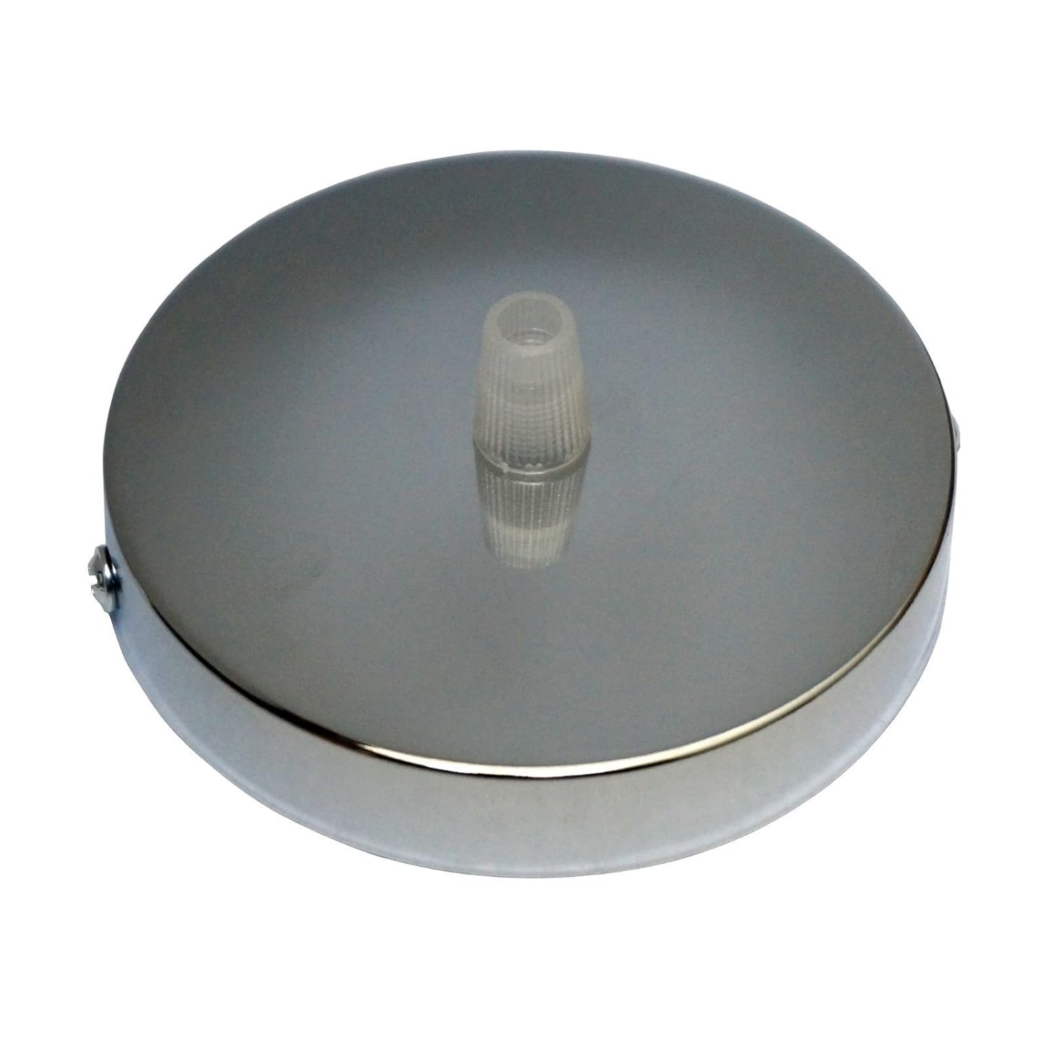 Chrome Ceiling Rose Pendant Cable Grip Flex Clamp Plate For Light