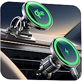 LISEN for Qi2 15W MagSafe Car Mount Charger,Super Fast Magnetic Wireless Car Charger for iPhone 16 Pro Max Accessories，Qi2 Fast Charging MagSafe Charger Fits iPhone 17 Pro Max 16 15 14 13 12 Series