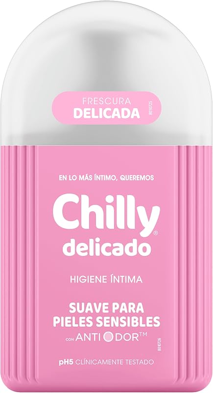 Chilly Delicate, Gel de Higiene Íntima, Fórmula Suave, 250ml