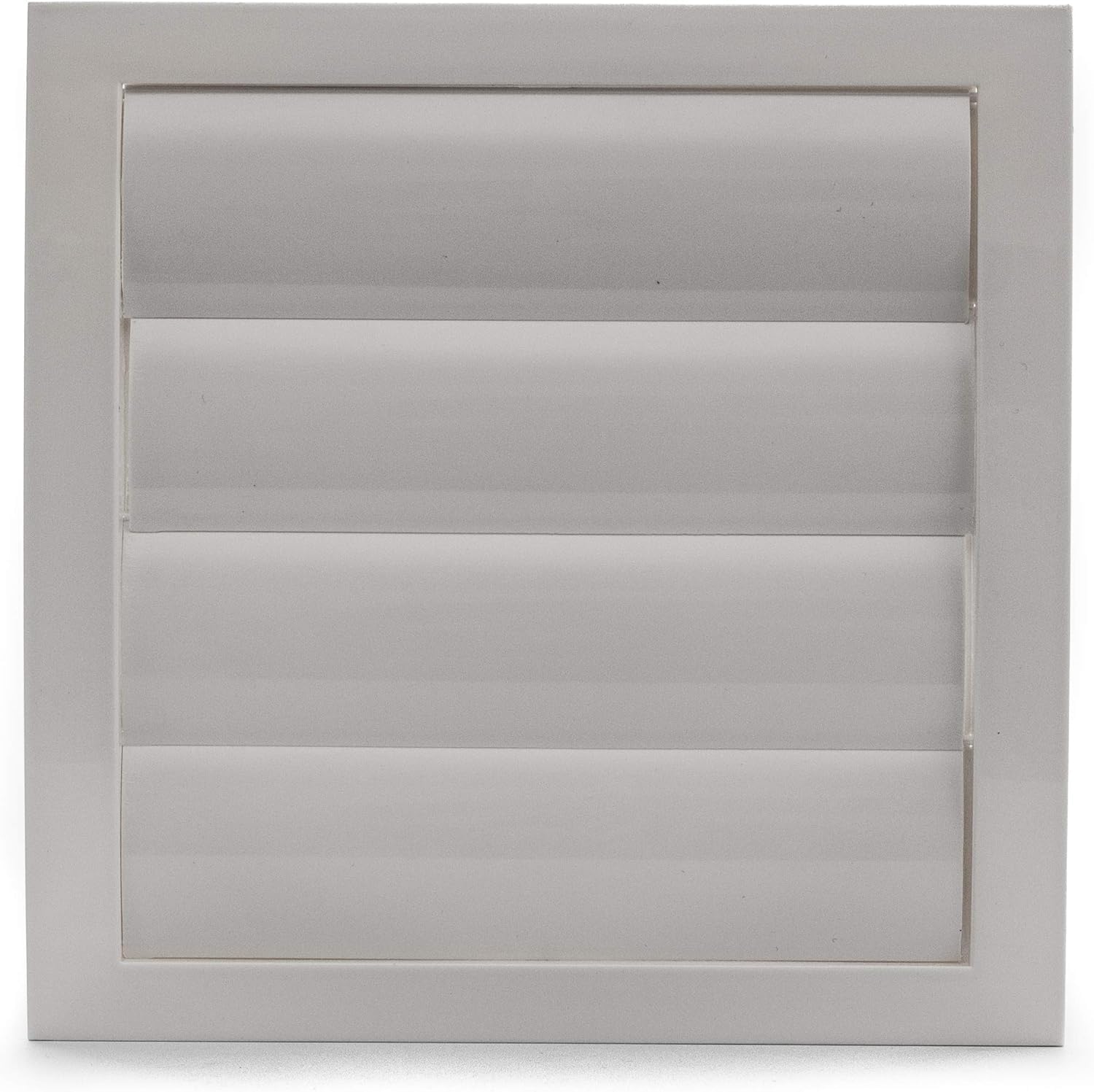 Vent Systems Ø150 mm / 6" Inch - White Air Vent Plastic Cover - Louvered Outdoor Opening Flap Vent Built - in Pest Guard Screen HVAC for Home Improvement