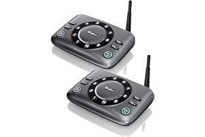 Hands-Free Intercoms Wireless for Home Business, Wuloo Upgrade Two Way Audio Intercom System for Elderly, Full Duplex Room to