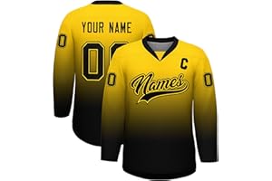 KXK Personalized V-Neck Hockey Jerseys for Men Youth,Custom Hockey Uniform Stitched or Printed Name Number Logo