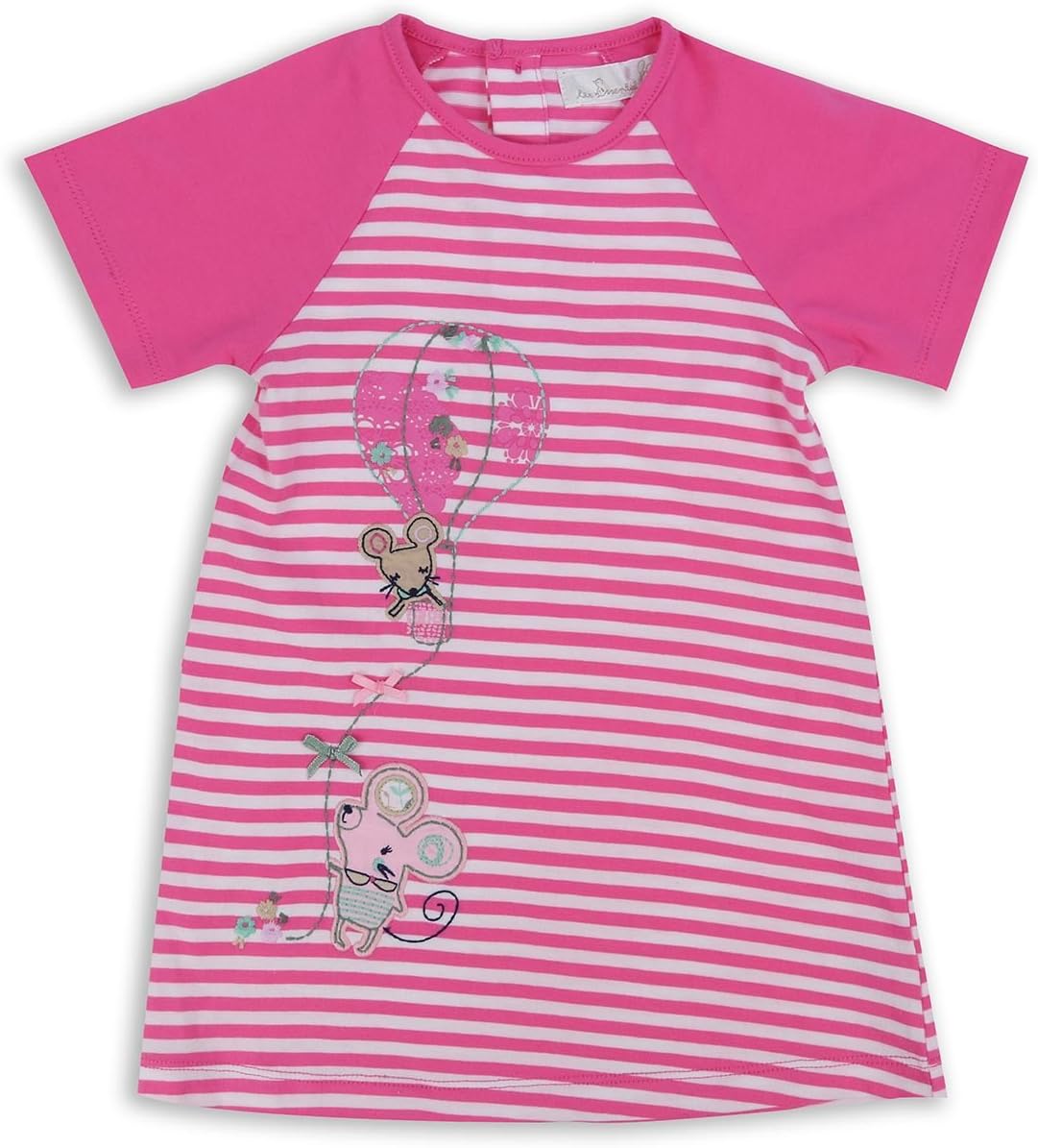 The Essential One - Little Girls' Baby Kids' Dress Ellie Mouse Pink/White