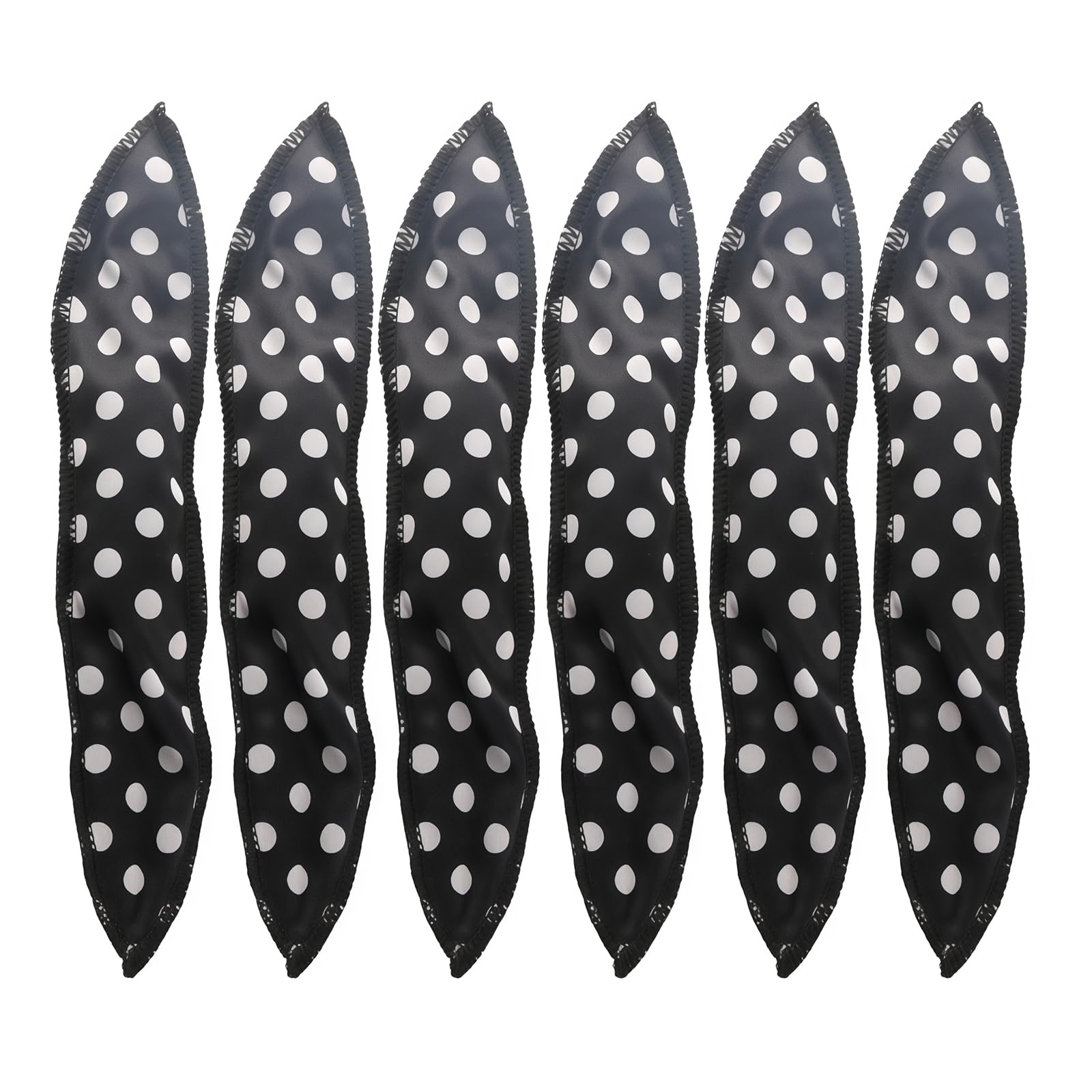 6PCS Soft Sleep Hair Rollers Pillow Sponge Hair Rollers No Heat Sleeping Soft Sponge Curlers for Thick Thin Hair (Black)