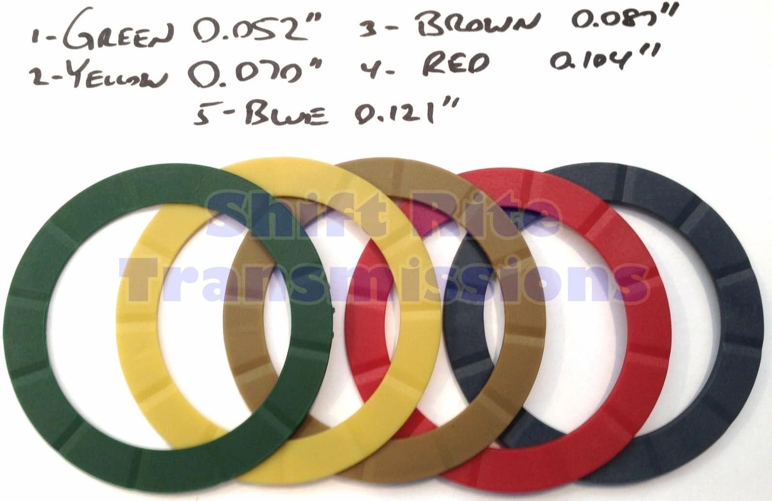 Wellington Parts Corp THRUST WASHER KIT 4R70W 4R75W AODE AOD FORD TRANSMISSION SELECTIVE PUMP KIT