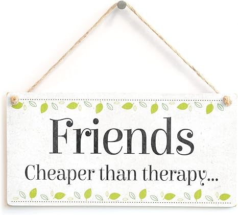 Home Decor Friends Hanging Quotes Plaque Friendship Gift Tv Show Present Best Friend Love C Home Decor Plaques Signs