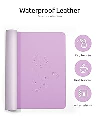 YSAGi Leather Desk Pad Protector, Office Desk