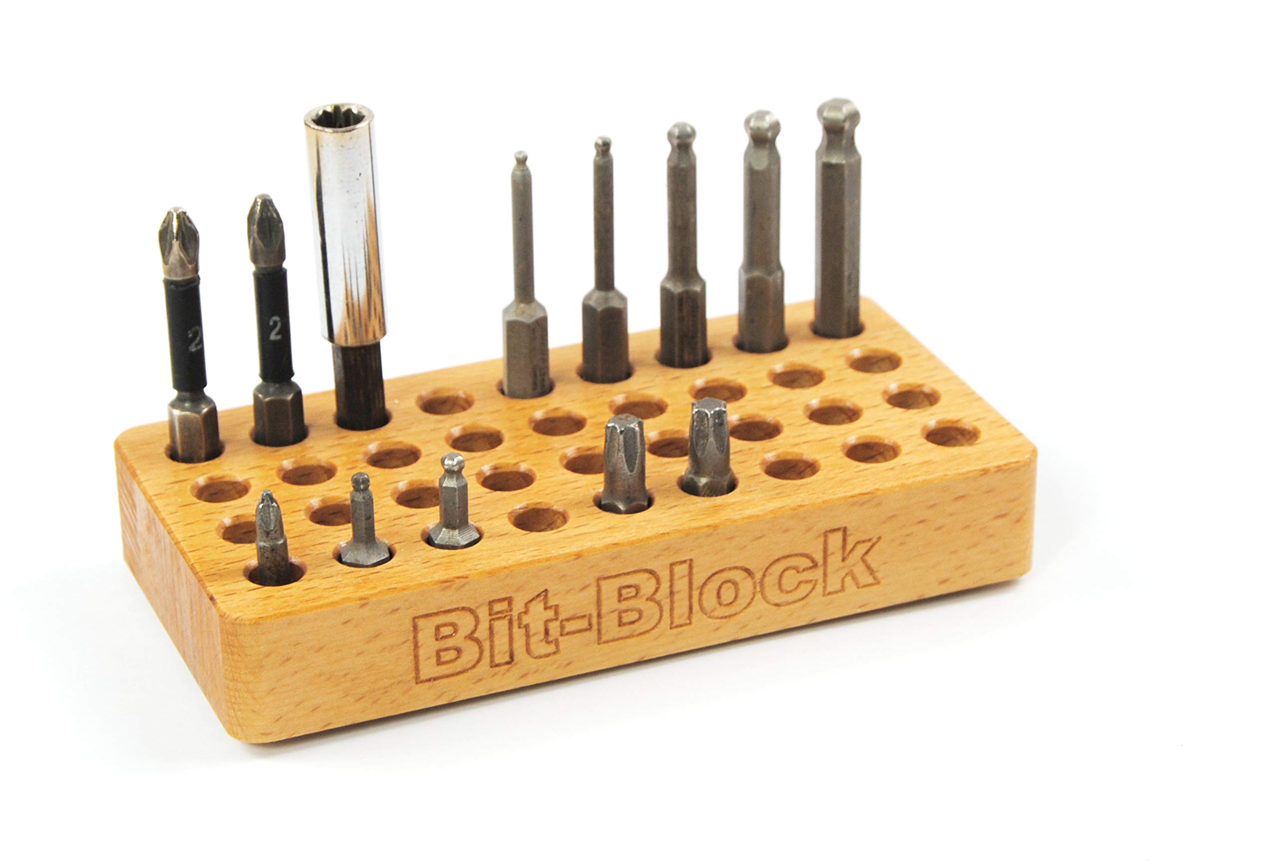 Bit Block The Workshop Bit Stand Empty Box Bit Holder Table Stand and Drawer Insert