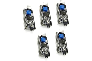 NEWZOLL 5 Pcs 1602LCD Display IIC/I2C/TWI/SP I Serial Interface Board Module Port for Arduino