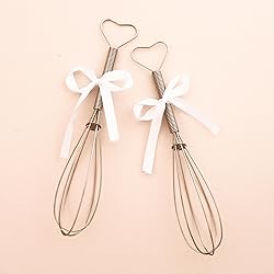 Mini Whisk with Heart Shaped Handles | Set of 12
