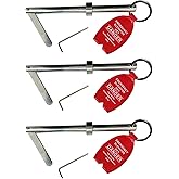 3 Pack Emergency Key Elevator Door Key for Door Elevator with Tag (3)