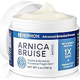 Hermon Arnica Bruise Cream: Arnica Montana with Vitamins K, C & E–Hydrating Moisturizer for Face 4 oz