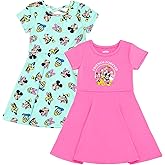 Disney 2 Pack Skater Dresses Infant to Big Kid Sizes (18 Months - 14-16)