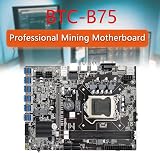Lodokdre B75 BTC ETH Mining Motherboard 12 PCIE LGA1155 8GB DDR3 RAM G1620 CPU view 5