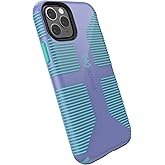 Speck iPhone 11 Pro Case - Drop Protection, Extra Grip Made of Rubber with Dual Layer Protection &amp; Durability - Wisteria Purple, Mykonos Blue CandyShell Grip, Wisteria Purple/Mykonos Blue