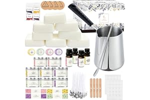 ETUOLIFE Complete Candle Making Kit for Adults Kids,Candle Making Supplies Include Soy Wax for Candle Making,Fragrance Oils Candle Wicks Dyes Jars Melting Pot,DIY Starter Scented Adults Beginners Craft Kits