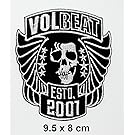 White Black VOLBEAT Music Metal Punk rock patch Iron on Logo Vest Jacket cap Hoodie Backpack Patch Iron On/sew on patch