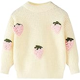 Mumetaz Toddler Baby Girl Sweaters Long Sleeve Crewneck Warm Pullover Knit Sweater Fall Winter Baby Girl Clothes