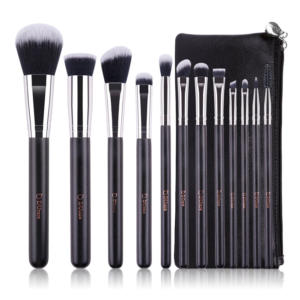 DUcare 12Pcs Makeup Pinsel Set Vegan Premium Synthetic Soft Beauty Make Up Brushes