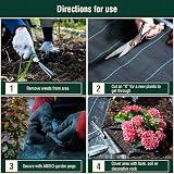 ANSIO Heavy Duty Weed Membrane 2m x 10m Garden Ground Cover Fabric view 6