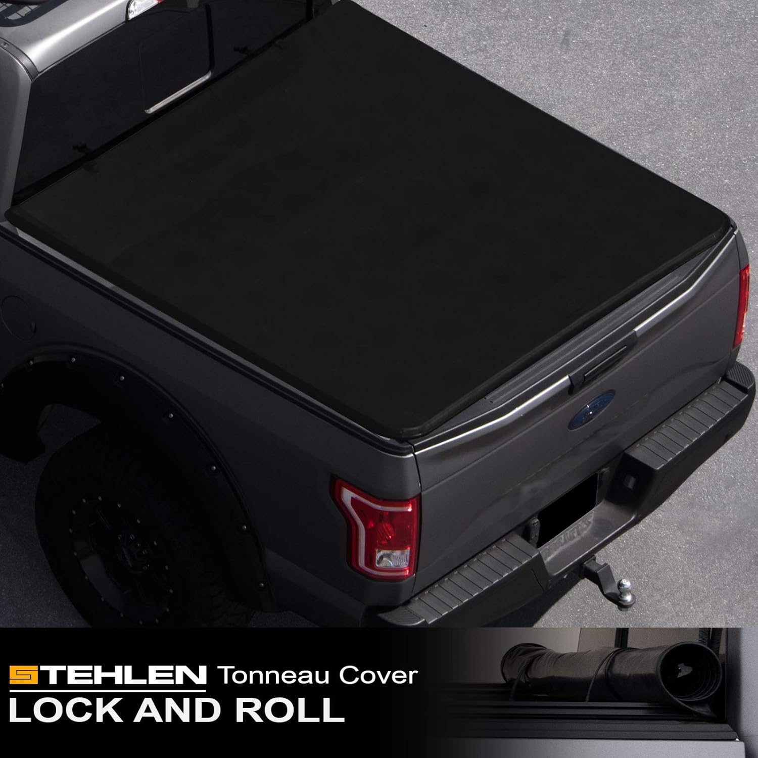Amazon Com Stehlen 714937188860 Lock And Roll Up Tonneau Cover Black For 2009 2018 Dodge Ram 1500 2019 2020 Classic 2010 2018 2500 3500 5 7 Feet 68 4 Short Bed Automotive