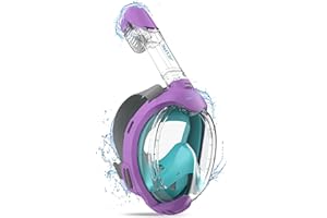 ACURE Kids Snorkel Mask Full Face - Anti-Fog & Dry Top Snorkel Set, Snorkeling Gear with Easier Breathing System for Swimming Beginners Ages 3-8