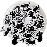 90 PCS Small Cute Cat Stickers Labels for Diary, Planner, Scrapbook, Album, Notebook, Journal (Black Cat)