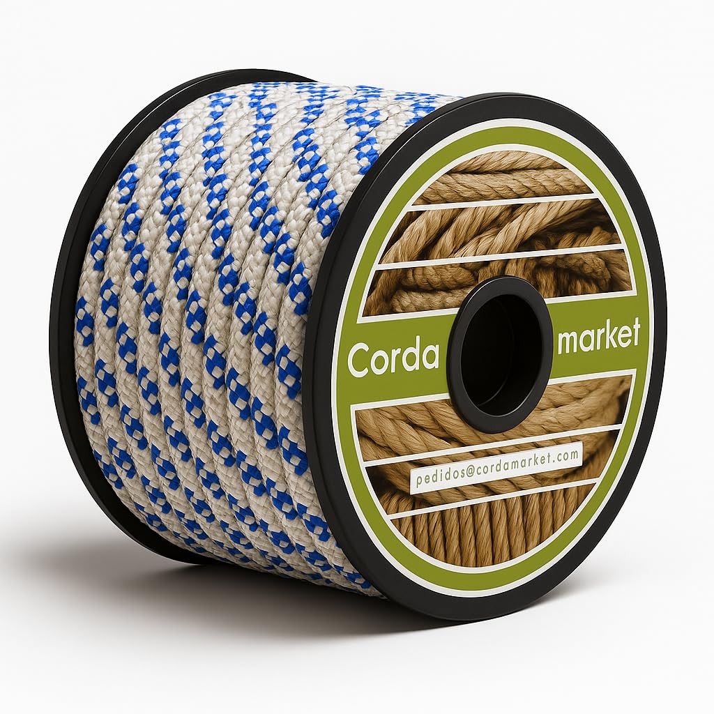 CORDAMARKET 10mm Drill Rope Adult Unisex White 25m