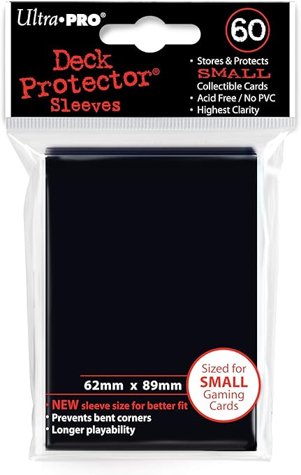 Amazon Com Ultra Pro Card Supplies Deck Protector Sleeves Black 60 Count Toys Games