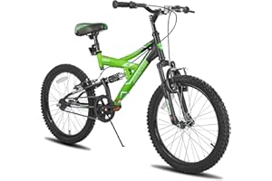 JOYSTAR 20 Inch Kids' Bike for Boys Girls Ages 7-13 Years Old, Dual-Suspension Kids Mountain Bike with Dual Handbrake & Kickstand, Multiple Colors
