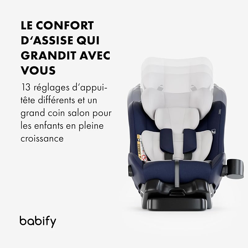 Siege Auto Bebe pour Enfant de 40-150 cm, Siège Auto Bébé et Enfants 3 en 1, Sièges Auto Ergonomique, Réglable, Rehausseur Voiture Enfant, Siege Bebe de Voyage Confortable et Pratique, 5 Points