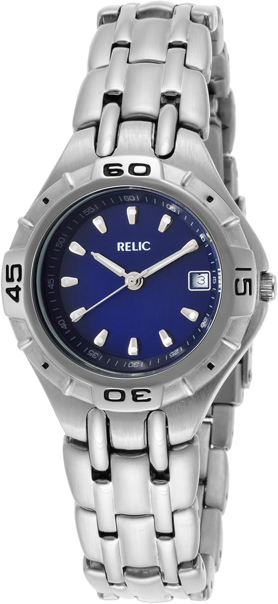 Relic by Fossil Blue Dial Stainless Steel Womens Watch PR6119 Amazon