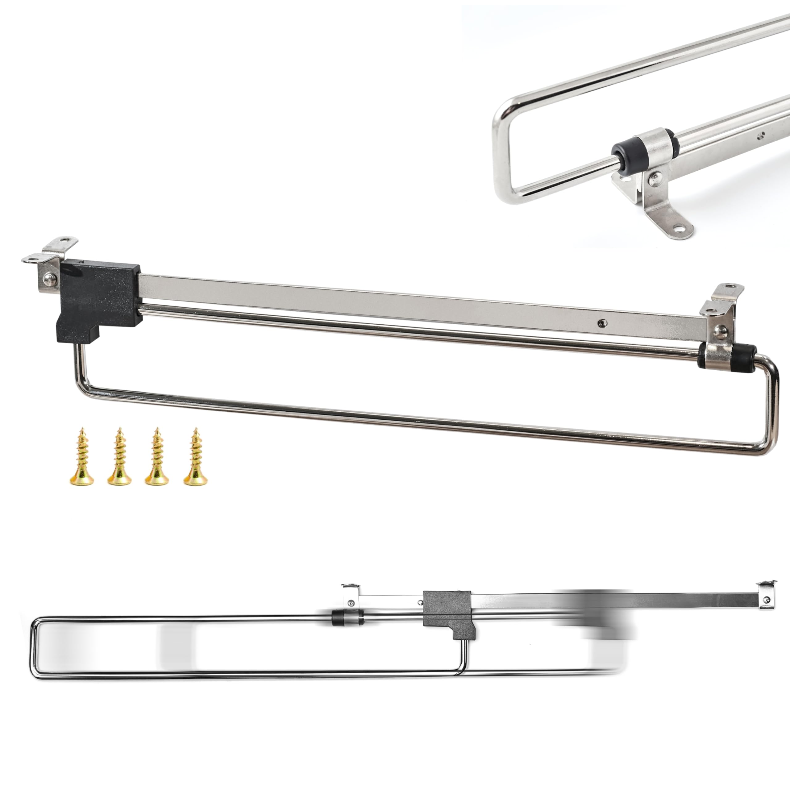 ALUSFERA Extendable Clothes Rail Wardrobe Clothes Rail for Wardrobe Clothes Rail 40 cm Extendable Clothes Rail Clothes Rail Holder